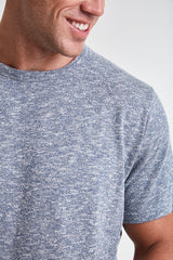 T-SHIRT MAILLE BLEU CLAIR