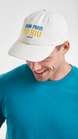 CASQUETTE BLANC CASSÉ