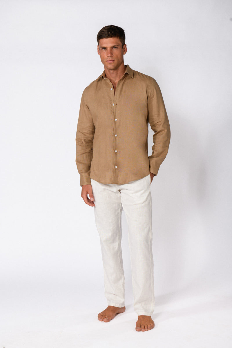 CHEMISE LIN SABLE