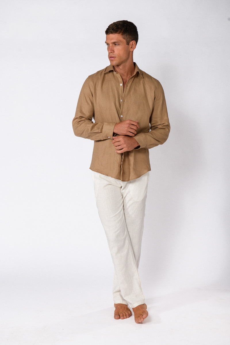 CHEMISE LIN SABLE
