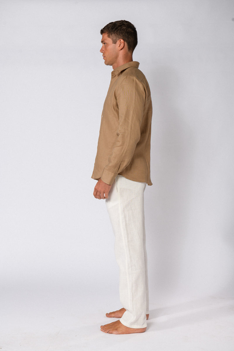 CHEMISE LIN SABLE