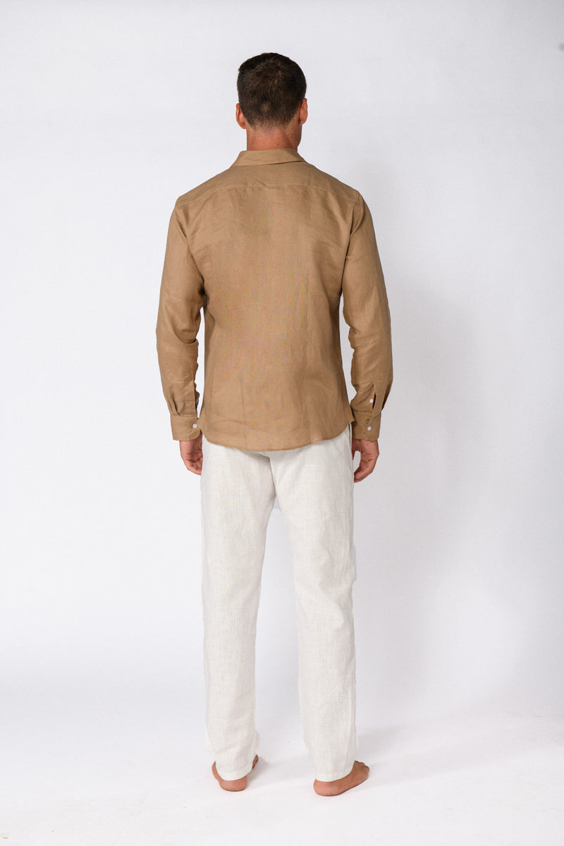 CHEMISE LIN SABLE