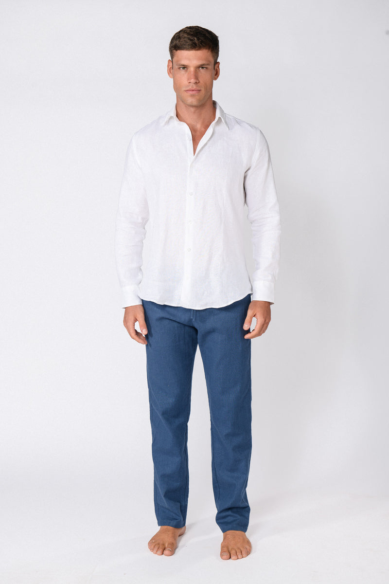 CHEMISE LIN BLANCHE