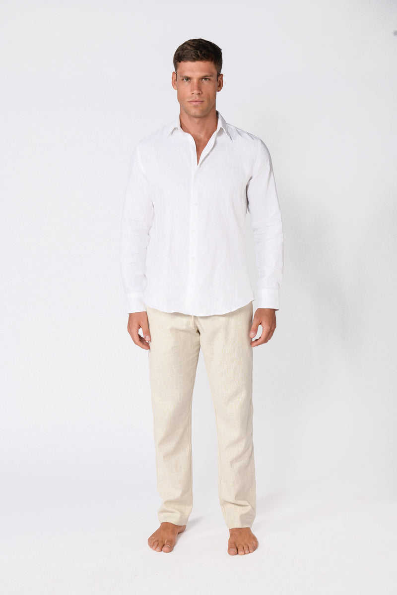 CHEMISE LIN BLANCHE