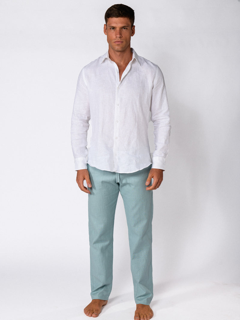 CHEMISE LIN BLANCHE