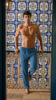 PANTALON BLEU PETROLE