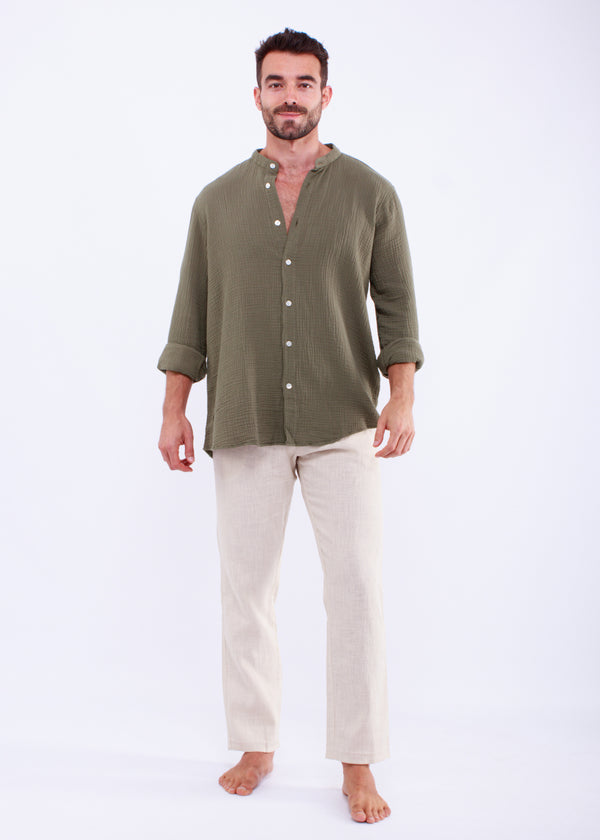 CHEMISE GAZ VERT KAKI