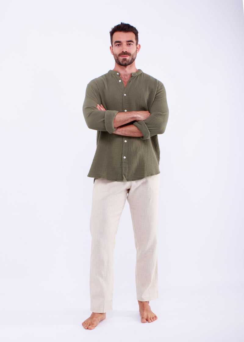 CHEMISE GAZ VERT KAKI