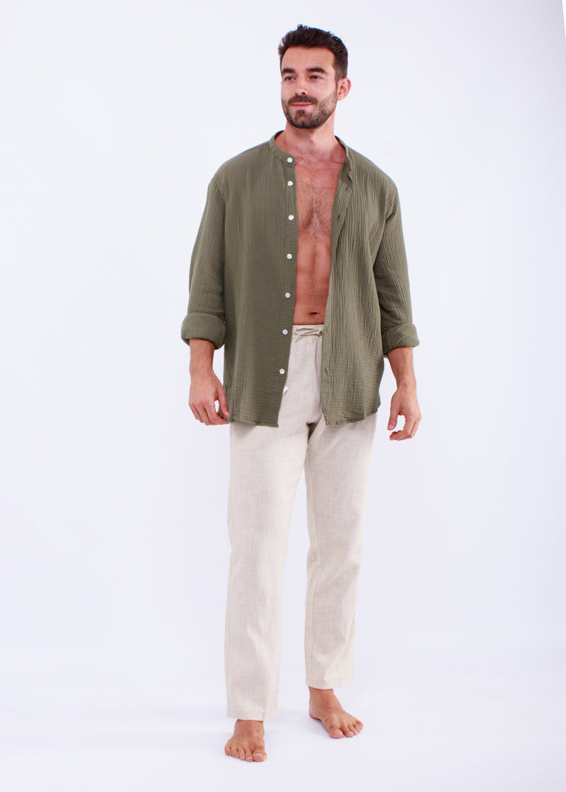 CHEMISE GAZ VERT KAKI