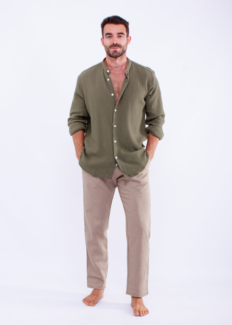 CHEMISE GAZ VERT KAKI