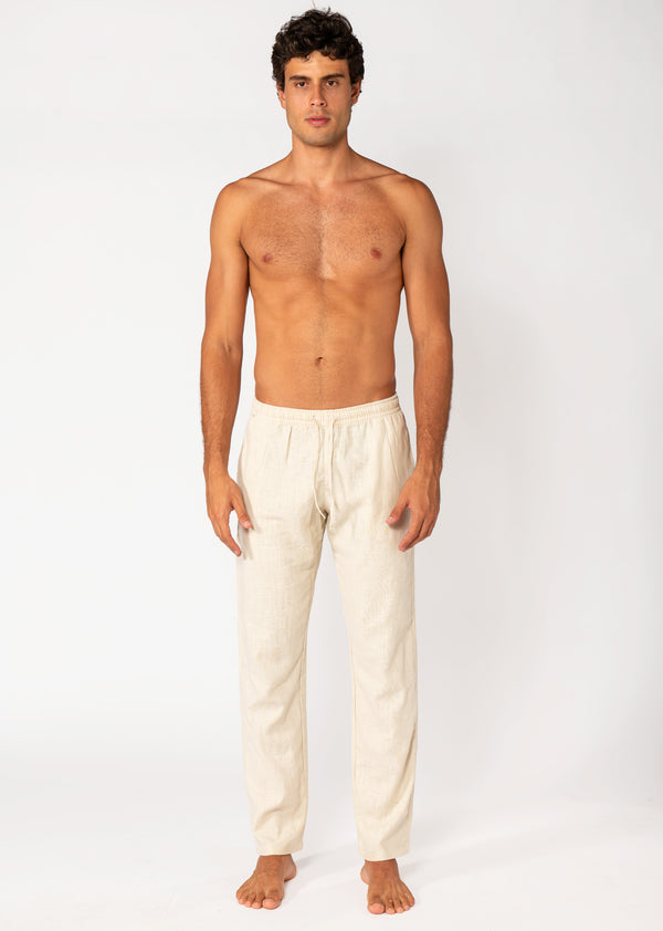 PANTALON ECRU