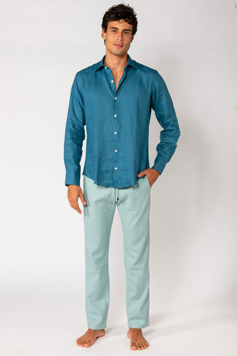 PANTALON BLEU CLAIR