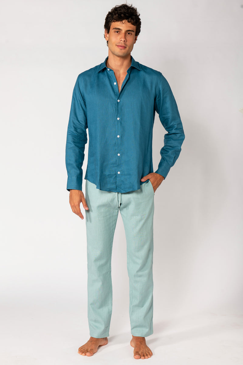 PANTALON BLEU CLAIR