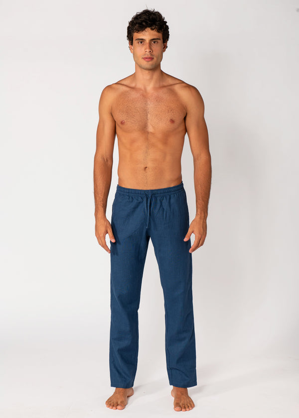 PANTALON BLEU MARINE