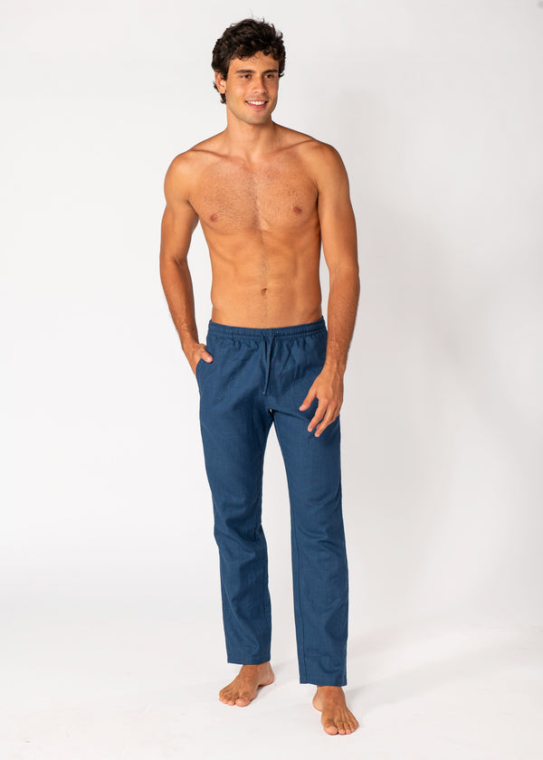 PANTALON BLEU MARINE