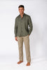 CHEMISE LIN KAKI