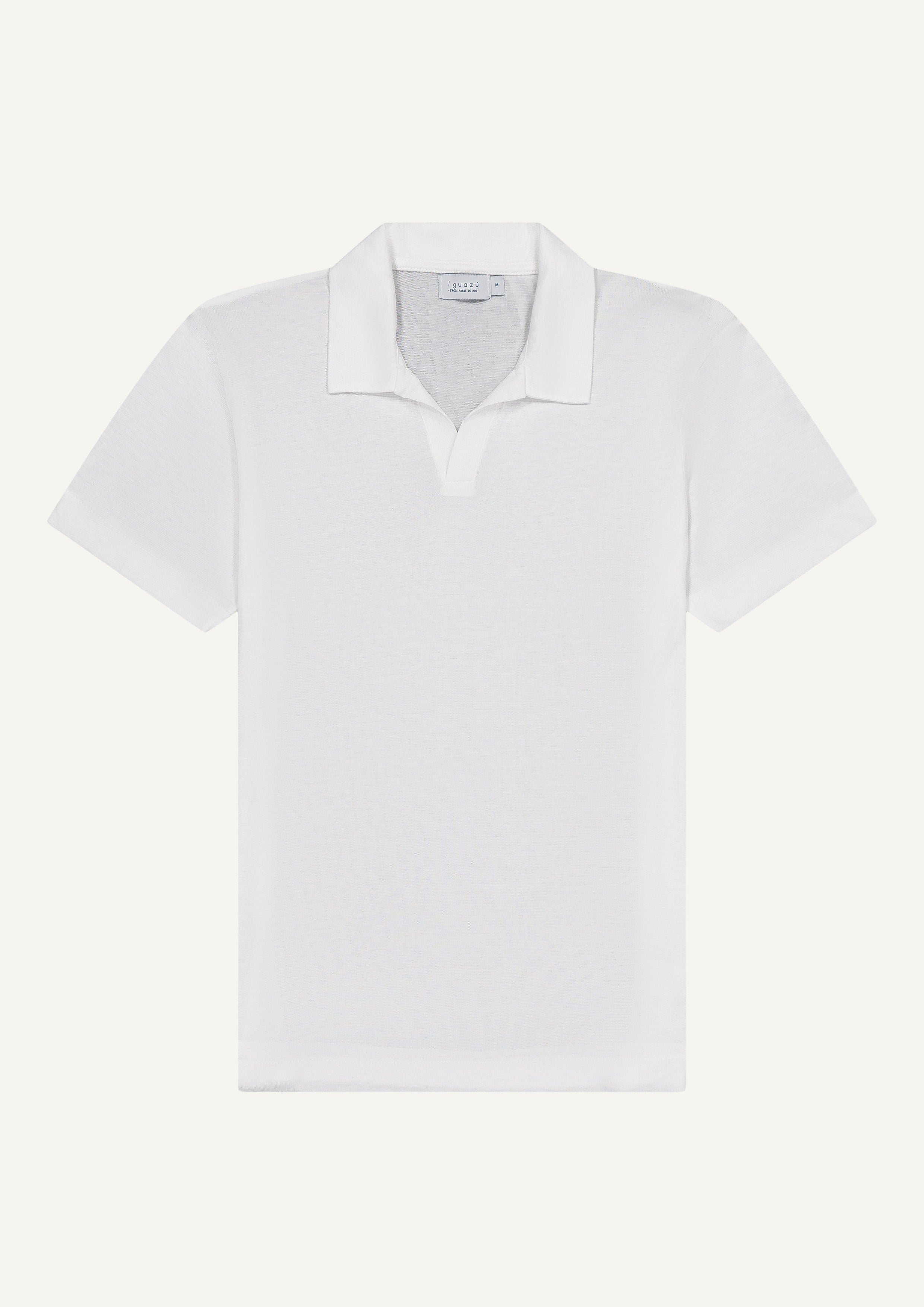 POLO BLANC CACHEMIRE