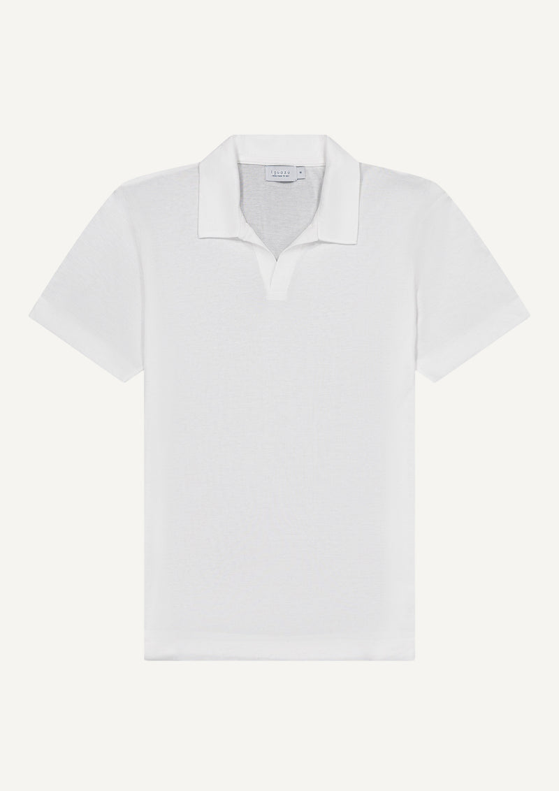 POLO BLANC CACHEMIRE