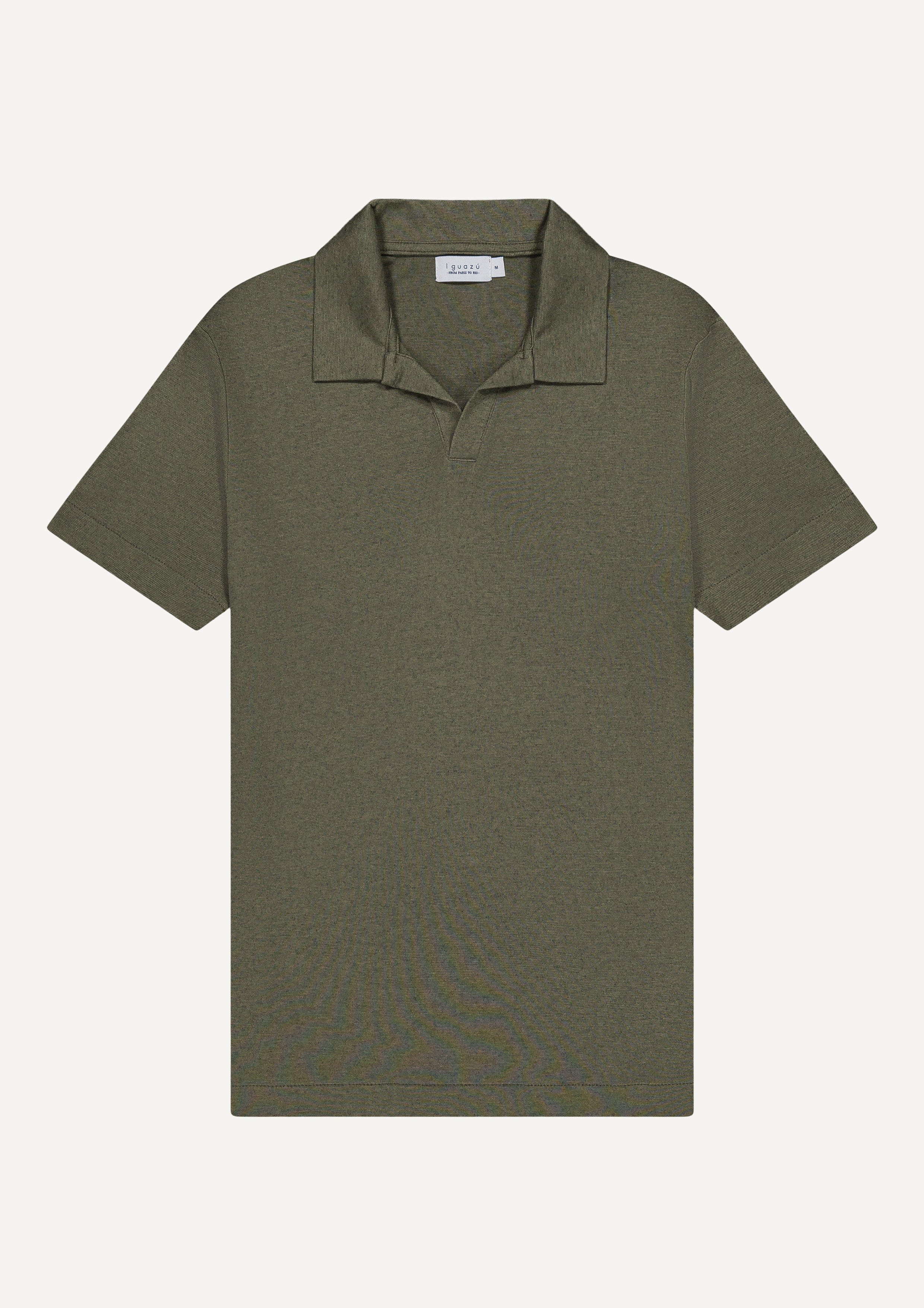 POLO VERT KAKI CACHEMIRE