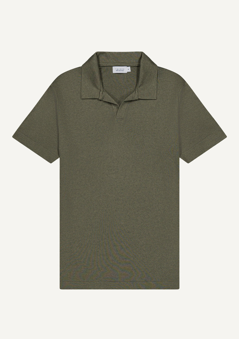 POLO VERT KAKI CACHEMIRE