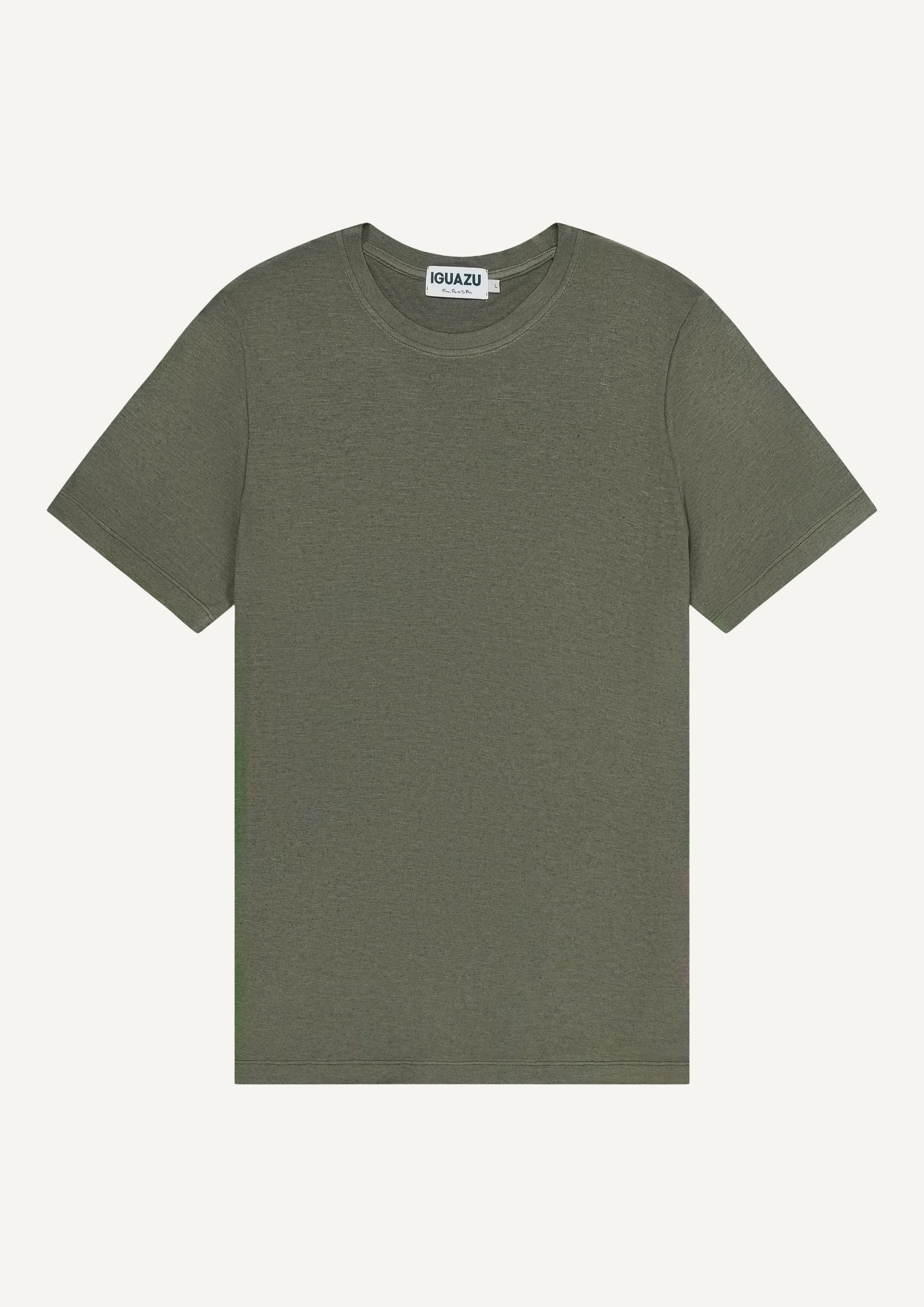 T-SHIRT CACHEMIRE VERT KAKI