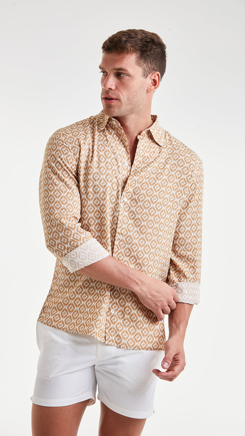 CHEMISE BARRA DE TIJUCA OCRE