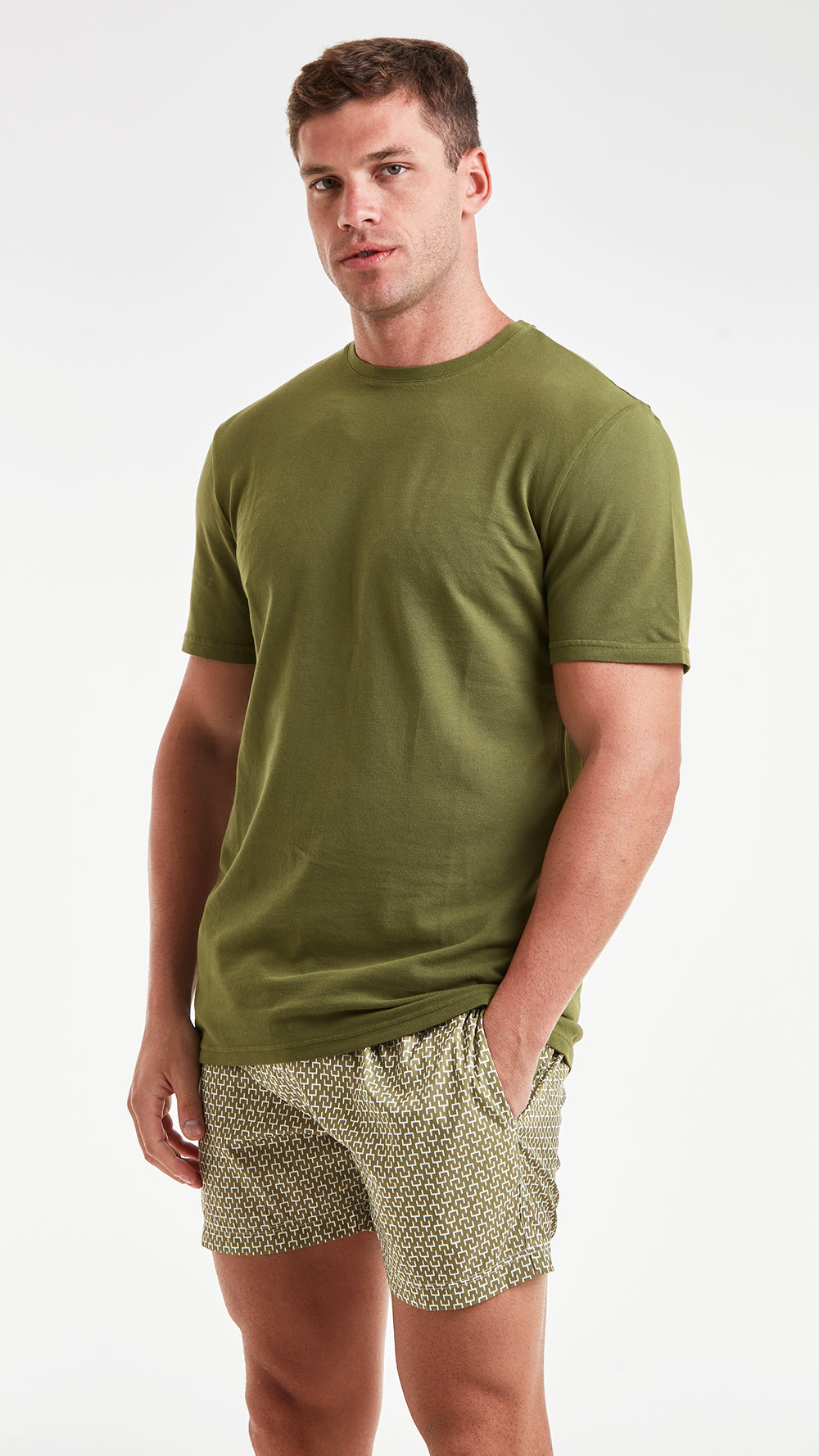 T-SHIRT VERT KAKI